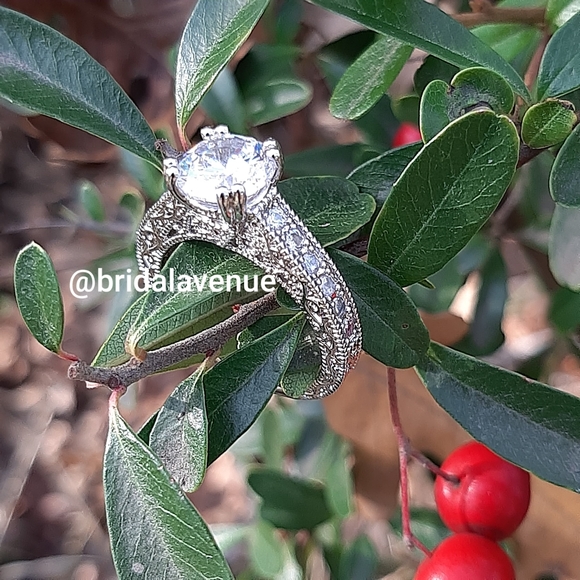 Silver White Sapphire Vintage Vibes Ring - Picture 5 of 11